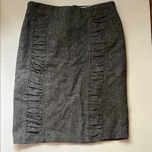 BB Dakota Black Ruched Pencil Skirt